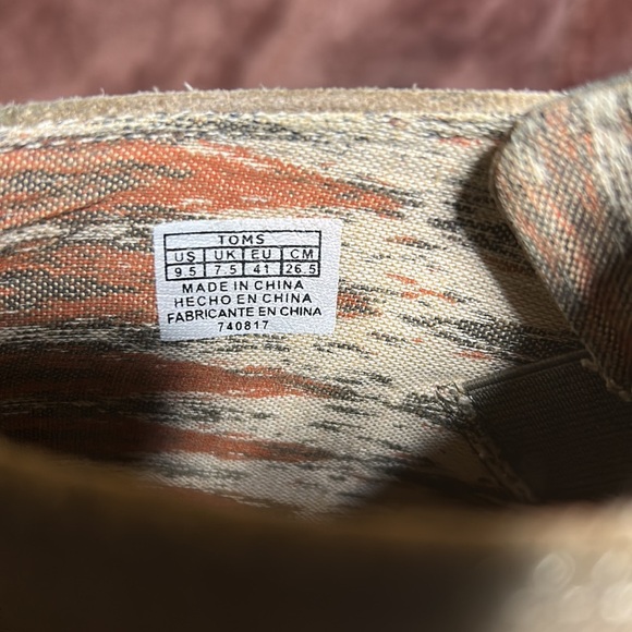 BNWOT Tan Toms Booties Size 9.5 - Picture 3 of 5